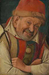 Portrait of the Ferrara Court Jester Gonella By Jean Fouquet