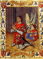 Simon De Varie Kneeling in Prayer 1455 By Jean Fouquet