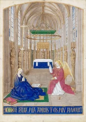The Annunciation c1445 By Jean Fouquet