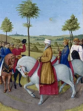The Emperor Charles IV and the Dignitaries of Paris By Jean Fouquet
