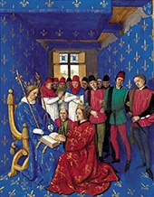 Tribute of Edward III to Philip By Jean Fouquet