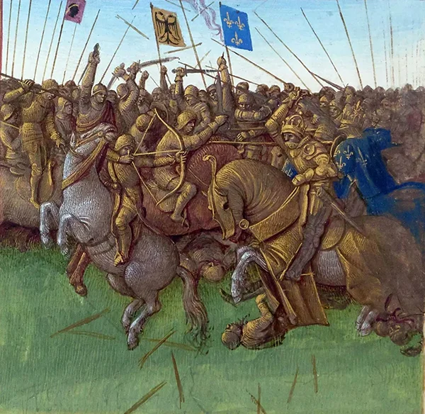 Victory of Louis III and Carloman on the Normans By Jean Fouquet