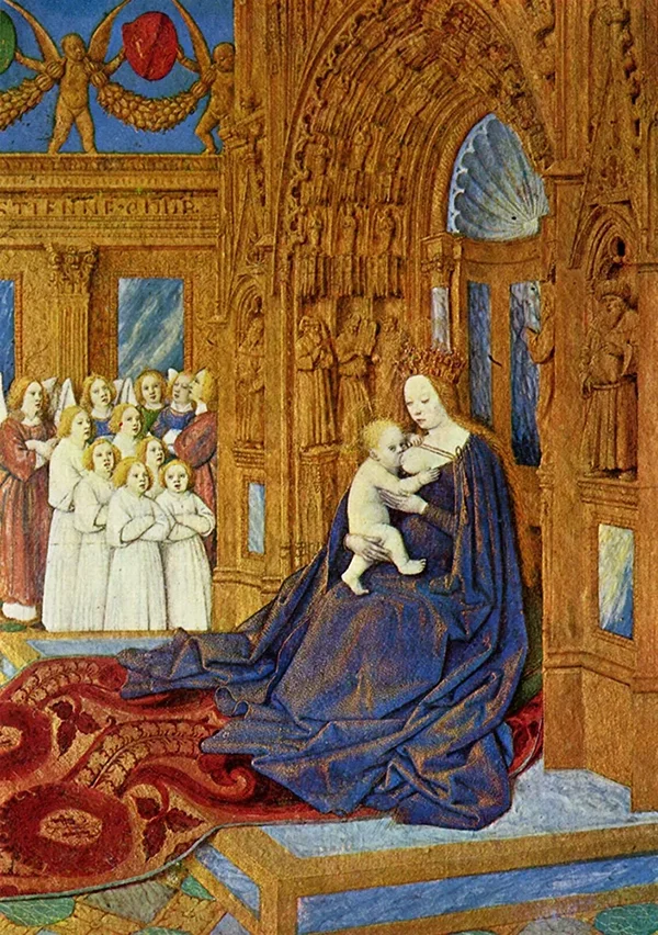 Virgin and Child By Jean Fouquet