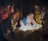 Adoration of the Shepherds 1622 By Gerard van Honthorst