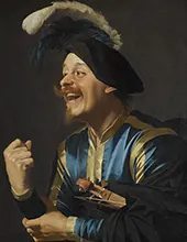 A Laughing Violinist 1624 By Gerard van Honthorst