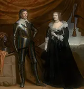 Double Portrait of Frederik Hendrik and Amalia van Solms By Gerard van Honthorst