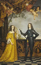 Double Portrait of William II By Gerard van Honthorst