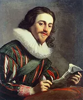 King Charles I with a Letter in his Hand 1628 By Gerard van Honthorst