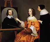 Margareta Maria de Roodere and her Parents c1652 By Gerard van Honthorst