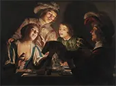 Musical Group by Candlelight 1623 By Gerard van Honthorst