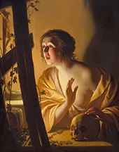 Penitent Magdalen By Gerard van Honthorst