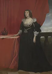 Portrait of Elizabeth Stuart Queen of Bohemia By Gerard van Honthorst