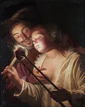 The Soldier and the Girl By Gerard van Honthorst