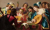 The Concert 1623 By Gerard van Honthorst