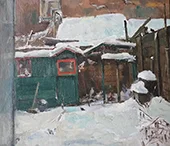 Aviary in the Snow By Abraham Fresco
