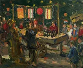 Market Stall with Chinese Lanterns By Abraham Fresco