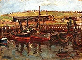 Scheveningen Inner Harbour By Abraham Fresco