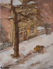 Snow on the Street By Abraham Fresco
