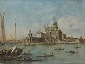 The Punta Della Dogana By Francesco Guardi