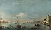 View of the Giudecca Canal and the Zattere By Francesco Guardi