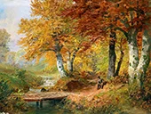 Autumn Woodland By Alois Arnegger