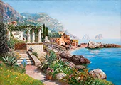 Capri with the Faraglioni By Alois Arnegger