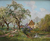 Spring in the Village By Alois Arnegger