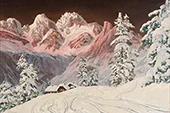 Winter Mountain Landscape By Alois Arnegger