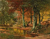 Woodland Landscape in Autumn By Alois Arnegger