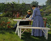In the Garden 1890 By Jacob Bratland