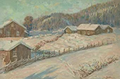 Winter Landscape By Jacob Bratland