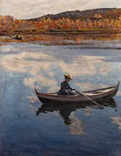 Woman in a Rowboat By Jacob Bratland