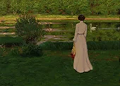 Woman in Summer Landscape 1903 By Jacob Bratland