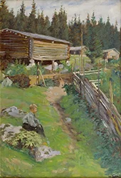 Young Boy at the Summer Pasture By Jacob Bratland