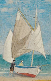A Fishing Boat 1908 By Joseph Edward Southall