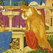 Beauty Seeing the Image of her Home in the Fountain 1898 By Joseph Edward Southall