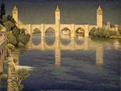 Pont Valentre Cahors France 1936 By Joseph Edward Southall