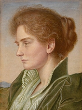 Portrait of Gertrude Southall 1893 By Joseph Edward Southall