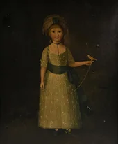 Child with Pearl Turban and Pet Bird By James Northcote