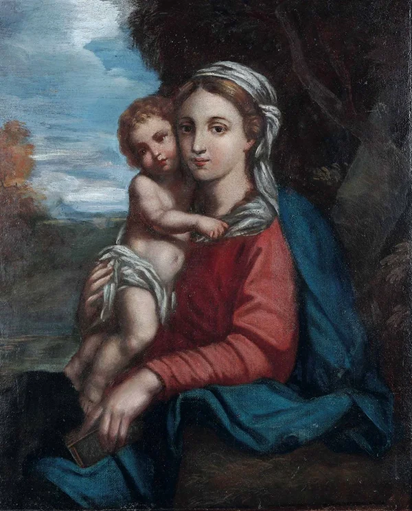 Madonna and Child By Francesco Albani