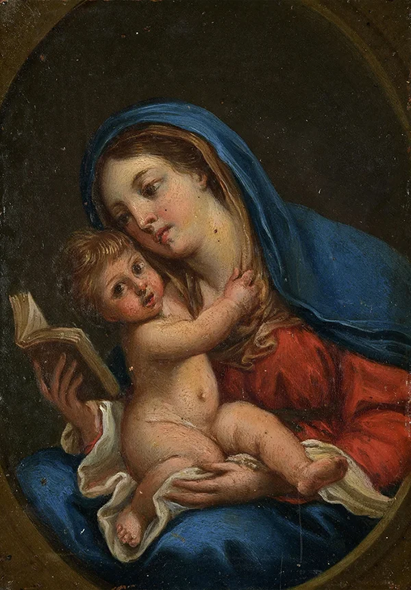 Madonna with the Child 1630 By Francesco Albani