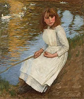 By the Duckpond 1893 By Henry Herbert la Thangue
