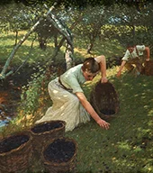 Gathering Plums 1901 By Henry Herbert la Thangue