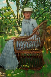 Resting after the Game Kate La Thangue By Henry Herbert la Thangue