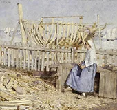 The Boat Builders Yard 1881 By Henry Herbert la Thangue
