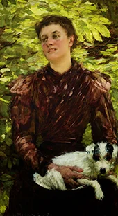 The Puppy By Henry Herbert la Thangue