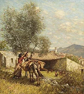 The Threshing Floor By Henry Herbert la Thangue