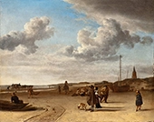 The Beach Scheveningen 1670 By Adriaen van de Velde