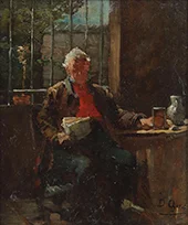 Man in Interior By David Oyens