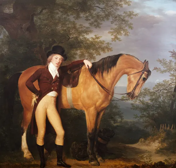 Self Portrait with Horse 1849 By Jacques-Laurent Agasse